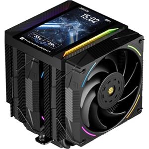 Thermalright-TR Thermalright Peerless Assassin 120 VISION MAX ARGB - Raffreddatore CPU Dual Tower, 2150 giri/min, display IPS da 5 pollici (risoluzione 480 x 854), raffreddamento PC per Intel LGA1851/1700/115x e AMD