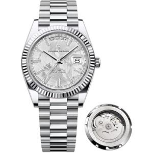 LACZ DENTON Pagani Design PD1783 Orologio da uomo classico in acciaio inox meccanico impermeabile luminoso orologio da uomo con vetro zaffiro sintetico
