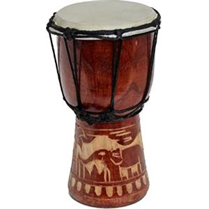 Ciffre Tamburo djembe per bambini 15 cm 20 cm 25 cm 30 cm bongo elefante legno A2 taglia unica 20 cm Djembe Trommel Elefante Holz A2