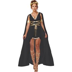 ZDSUHYIW Abbigliamento medievale da donna sexy dea greca cosplay abito Cleopatra costume Cleopatra dea greca antico guerriero romano uniforme vestito per feste di Halloween