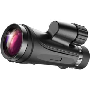 ZXZZAS Visori Notturni, Telescopio monoculare 12x50 Monocolo in vetro ED for adulti con clip for telefono IPX7 impermeabile for attrezzatura for il birdwatching
