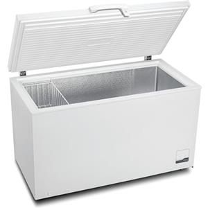 METRO Professional Congelatore a Pozzetto GHF2400, Acciaio/Alluminio, 136.5 x 73.5 x 83.5 cm, 130 W, 1 cestello, Illuminazione a LED, Con serratura, Bianco (400 L)