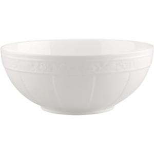 Villeroy & Boch White Pearl Insalatiera in Porcellana Bone China, 24 cm, Elegante Design con Motivo Floreale