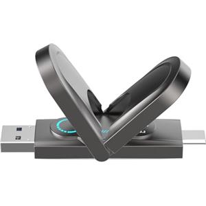 Netac US9 - Chiavetta USB da 256 GB, fino a 1000 MB/S, SSD portatile, Dual Type-C e USB 3.2, porte esterne a stato solido per telefoni Android di tipo C, laptop, tablet e molto altro ancora