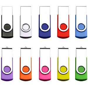通用 Confezione da 10/50/100 pezzi all'ingrosso/lot/bulk - Chiavetta USB in metallo con capacità reale (1 GB, confezione da 10)