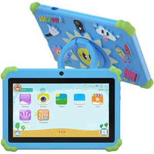 YUEHISY Tablet da 7 Pollici con Custodia Protettiva, Tablet Touchscreen da 16 GB 1024x600 HD, con Copertura di Supporto Protettivo per Android 7.0, Regali per Adolescenti per Bambini
