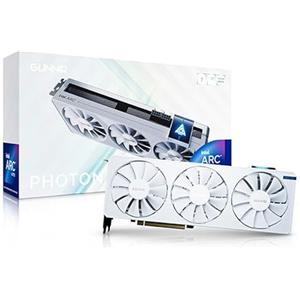 WEELIAO GUNNIR Intel Arc A770 Photon 16G OC - Scheda grafica bianca, scheda video da 2400 MHz, 16 GB 256-bit GDDR6, PCIE 4.0, 1 HDMI, 3 DP, 3 ventole, TBP 285