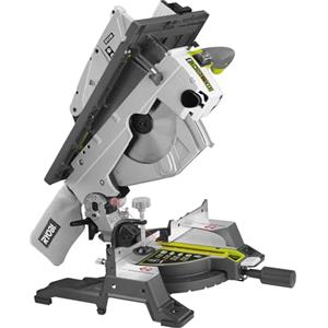 Ryobi RTMS1800-G, Troncatrice da Banco, Sega Circolare con Lama da 254mm e 48 Denti, Altezza di Taglio Regolabile, Controllo e Sicurezza, Guida ExactLine per Precisione di Taglio, Motore da 1800W