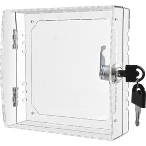 StarRing Scatola di Protezione per Termostato Trasparente, 16 * 15 * 6 CM, Scatola di Copertura per Termostato a Parete, Cassetta di Sicurezza con 2 Chiavi, per Ristoranti, Scuole
