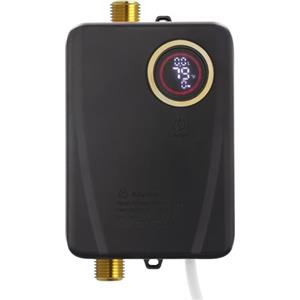 Rogowsen Scaldabagno elettrico da 3500 W, scaldabagno istantaneo, modello da 5 litri con indicatore di temperatura a LED, scaldabagno istantaneo per bagni, cucine e balconi