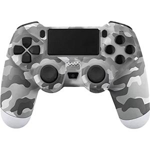 TUOZHE Wireless Remote Controller for PS4, Replacement for Play Station 4 Game Controller with Dual Vibration Gamepad Joystick (NOT-OEM, Grey)