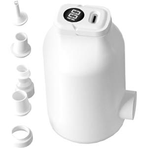 Generico Mini Pompa Ad Aria,4500Pa Ricaricabile Portatile con Display Digitale - Mini Pompa Elettrica Gonfiabile,per sacco a pelo divano piscina galleggianti salvagenti sacchetti sottovuoto palloncini