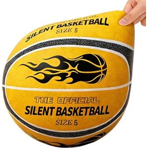 Berriphonia Pallacanestro silenzioso, senza rumore, pneumatici airless per interni, da basket, con impugnatura morbida, dispositivo sportivo silenzioso, per ragazze, bambini, adolescenti, camera da