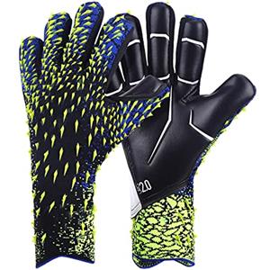 Virtcooy Guanti da portiere di calcio per bambini e adulti, guanti da portiere professionali con forte presa e protezione eccellente, guanti da portiere non resistenti all'usura non slip Taglia 6 7 8 9 10