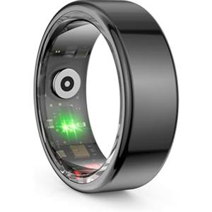 Diyeeni Anello Intelligente per la Salute, Fitness Tracker per Uomini e Donne, Supporto per il Monitoraggio del Sonno, Conteggio dei Passi, Anelli Creativi Alla (19 mm/0,75 pollici)