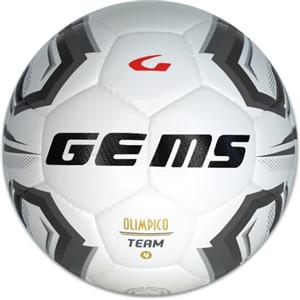GEMS UN06-0310 OLIMPICO TEAM UNISEX Pallone da calcio BIANCO/NERO Taglia 4