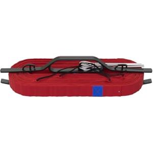 QLS Beachvolley E05670 - Marcatore per pallone da beach volley, 9 x 18 m, colore: Rosso