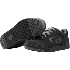 O'NEAL | Scarpe da Mountain Bike | MTB MX | Vegan | Equilibrio tra Grip e riposizionamento del Piede | Scarpa V.22 con Pedale Piatto a Spillo | Adulto | Nero Grigio | 44