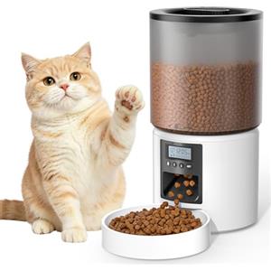 PETVION Distributore Automatico Cibo Gatti 4L Dispenser Crocchette Gatto con Timer