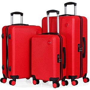 CABIN GO 5513 - Set di 3 valigie - bagaglio a mano da 55 cm, valigia media da 65 cm, valigia grande da 76 cm, in ABS rigido