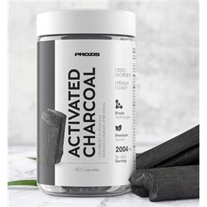 Generico Prozìs Activated Charcoal 60 compresse- Carbone Attivo Vegetale, Integratore Alimentare a Base di Carbone Attivo Vegetale, Utile per Contrastare il Gonfiore Addominale