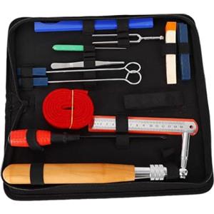 Froulaland Set di attrezzi per pianoforte, chiavi di accordatura, accessori e borsa per pianoforte, accordatore, kit di fissaggio per pianoforte, voce, pianoforte, sintonizzatore, set di attrezzi