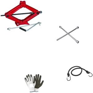 MOTO SPORT MONDO COMPATIBILE CON MERCEDES CLASSE B KIT EMERGENZA AUTO CRIC A PANTOGRAFO CON BASE IN ACCIAIO E CHIAVE GIREVOLE + CHIAVE A CROCE PER SVITARE BULLONI CRICK PER SOLLEVAMENTO GOMME UNIVERSALE