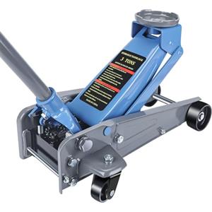 Larbanke Jack da pavimento a basso profilo 3T, realizzato in acciaio al carbonio durevole,Altezza di sollevamento 135-460 MM,Gatto idraulico,Adatto per varie auto
