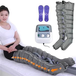 Generico Presso Terapia Gambe Linfodrenante, 8 Camere Pressoterapia Linfodrenaggio per Casa, Pressoterapia Linfodrenaggio Total Body Con Funzione Di Cronometraggio (8 Camere, 2gambe)