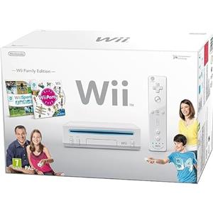 Wii Console (White Version with Wii Party Game