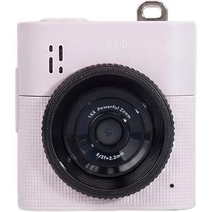 Generic Portachiavi per pollice, fotocamera da 1,4 pollici, schermo IPS 64 MP, zoom digitale 16x, tasca per pollice, registratore video CCD, per bambini, regalo di Capodanno (rosa)