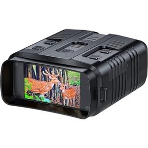 NGBFF Visore Notturno, Binocolo Dispositivo di Visione Notturna R19 850nm Infrarossi 1080P HD 5X Zoom Digitale di Campeggio Esterna Caccia Telescopio Occhiali Giorno Notte,per birdwatching, sport all'aria
