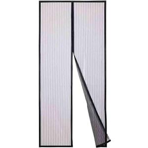 VR VETRINEINRETE Vetrineinrete® Zanzariera magnetica nera per porte finestre tenda chiusura con calamita antizanzare insetti mosche universale varie misure (120X240 cm)