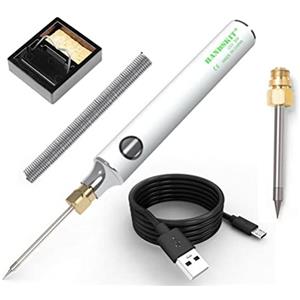 NC Saldatore USB Kit 5V 8W Saldatore elettrico Saldatore Strumenti Temperatura regolabile con supporto e filo per saldatura