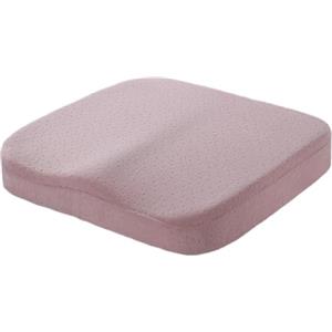Surwin Cuscino Memory Foam Sedia per Sedersi, Colore Solido Cuscino Antidecubito Ciambella Cuscino Ergonomico Sedia Ufficio per Alleviare Dolore alla Schiena (40x40x6cm,Rosa)