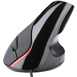BEBIKR Mouse Verticale Ergonomico 1600DPI Mouse Ottico USB Mano Destra Verticale di Gioco Ottico Mouse Verticale Per PC Mouse Senza