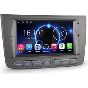erisin 7" Alfa Romeo Mito Android 16 Autoradio Carplay Android Auto Navigatore GPS | Snapdragon 8-Core 4GB+64GB Bluetooth 5.0 GPS DSP WiFi FM Radio 4G LTE IPS Schermo Tattile Canbus