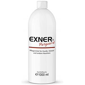 Exner Petguard Cura del pelo per cani, gatti e altri animali domestici - Mezzi per prurito, perdita di capelli, infiammazione, parassiti, rogne, acari e funghi - biologico e naturale - 1 litro di
