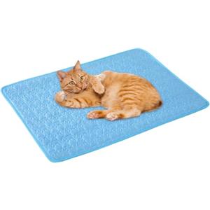Generico Tappetino Refrigerante Cane M, 60x50 Cm Tappeto Refrigerante per Gatti, Cuccia Cane Estiva Autoraffreddante Tappetino Resistente E Antigraffio per Casa, Appartamento, Auto, Divano E Pavimento