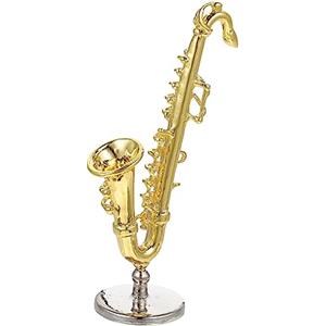 TOYANDONA Sassofono Di Simulazione Modellino Di Strumento Decorazione Per Casa Delle Bambole Di Sassofono Simulato Strumento Fiato Decorativo Da Tavolo
