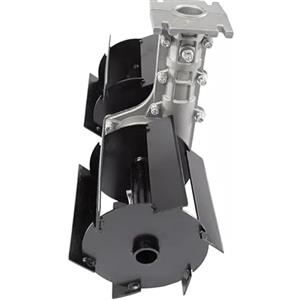 MagiProject Gruppo Zappetta Ø26 innesto 6x6mm Quadrato - Ruota di Terra Coltivatore Testa di Trasferimento di scavo Zappette per Tagliaerba, Motozappa, Motocoltivatore