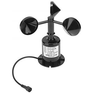 Neufday 【???????????????????????????????????????? ???????? ????????????????????????】 Sensore di velocità del Vento, 0-70m/s Uscita Segnale Ambiente Tipo di impulso Anemometro con sensore di velocità del Vento a Tre Tazze