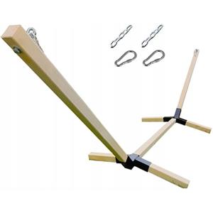 Capability Telaio per amaca in legno duro, resistente, portata 250 kg, universale, 65 mm, senza impregnazione