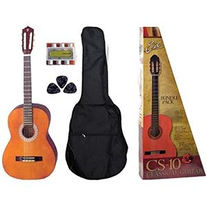 Eko CS-10 Pack Chitarra classica 4/4 Accordatore Custodia da trasporto 3 plettri