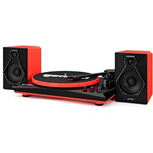 Gemini Sound Gemini TT-900 - RED | Giradischi con sistema audio - Bluetooth - Sistema completo