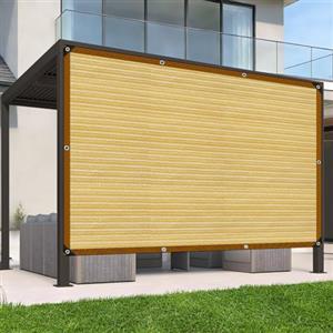 Ouckkhey Rete ombreggiante 4 x 4 m con fori, adatta per serre, gazebo, giardini, serre, polli, esterni, beige
