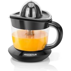 Aigostar Spremiagrumi elettrico 40W - capienza 1 litro - doppio senso di rotazione - Materiale alimentare senza BPA - smontabile