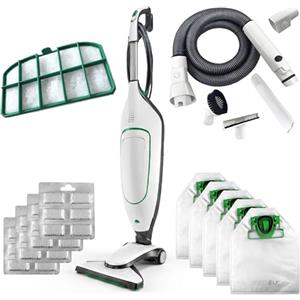 GREENELF Folletto VK200 Nuovo, Aspirapolvere con Filo, Iconica Scopa Elettrica con Sacco Potente con 2 Anni di Forniture e Kit Tubi 100% Compatibili inclusi | Garantita 24 Mesi