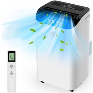 Humhold 12000 BTU - Condizionatore portatile con telecomando, unità AC 3 in 1 ventilatore e deumidificatore, rinfresca stanza fino a 500 ft², modalità
