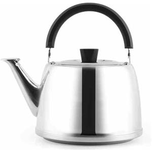 TimoBifu Teiera da 5 litri in acciaio inox con fischio, bollitore per fornello a gas, teiera per acqua calda con manico ergonomico, teiera classica per cucina cucina campeggio